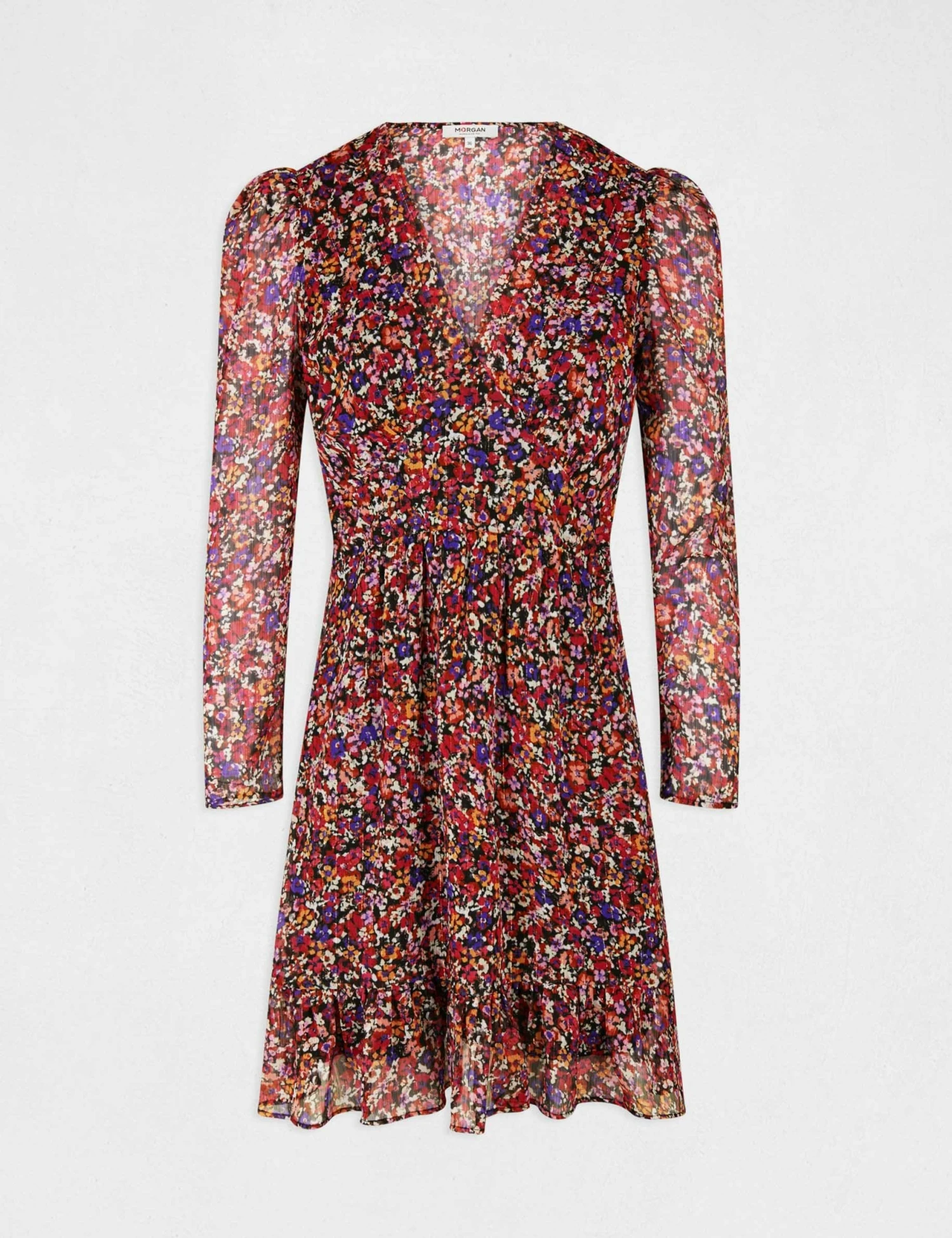 Robe Droite Fluide Imprimé Floral Multico Femme 5 Robe Droite Fluide Imprimé Floral Multico Femme – Image 5