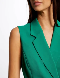 Robe Portefeuille Ceinturée Sans Manches Vert Femme -Mode de Reve Magasin robe portefeuille ceinturee sans manches vert femme vue6 32536300948860600