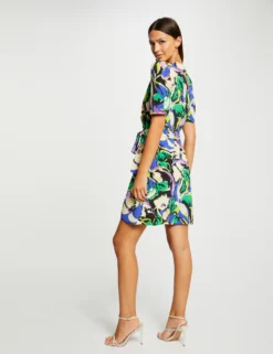 Robe Portefeuille Imprimé Abstrait Multico Femme -Mode de Reve Magasin robe portefeuille imprime abstrait multico femme vue2 32536300958780900