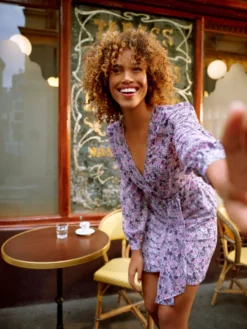 Robe Portefeuille Imprimé Floral Multico Femme -Mode de Reve Magasin robe portefeuille imprime floral multico femme vue4 32536300941380900 scaled