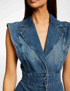 Robe Sans Manches Ceintrée Jean Stone Femme -Mode de Reve Magasin robe sans manches ceintree jean stone femme vue6 32536300939240308