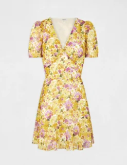 Robe Trapèze à Volants Imprimé Floral Multico Femme -Mode de Reve Magasin robe trapeze a volants imprime floral multico femme vue3 32536300947200900