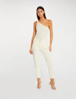 T-shirt à Manches Asymétriques Ecru Moyen Femme -Mode de Reve Magasin t shirt a manches asymetriques ecru moyen femme vue5 32536300939150213