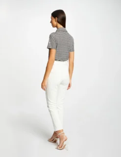 T-shirt Boutonné Imprimé Géométrique Multico Femme -Mode de Reve Magasin t shirt boutonne imprime geometrique multico femme vue2 32536300958890900