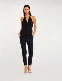 T-shirt Col En V Sans Manches Marine Femme -Mode de Reve Magasin t shirt col en v sans manches marine femme vue5 32536300939480301