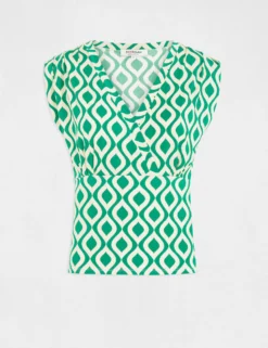 T-shirt Imprimé Géométrique Vert Femme 8 T-shirt Imprimé Géométrique Vert Femme -Mode de Reve Magasin t shirt imprime geometrique vert femme vue3 32536300962710600