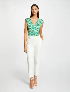 T-shirt Imprimé Géométrique Vert Femme 7 T-shirt Imprimé Géométrique Vert Femme -Mode de Reve Magasin t shirt imprime geometrique vert femme vue5 32536300962710600