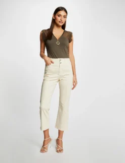 T-shirt Manches Courtes à Dentelle Vert Kaki Femme 7 T-shirt Manches Courtes à Dentelle Vert Kaki Femme -Mode de Reve Magasin t shirt manches courtes a dentelle vert kaki femme vue5 32536300901300715