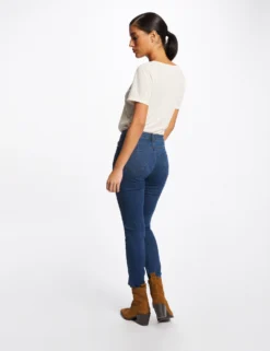 Mode de Reve Magasin -Mode de Reve Magasin t shirt manches courtes a details bijoux ivoire femme vue2 32536300928490203