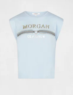 T-shirt Manches Courtes à Inscription Ciel Femme -Mode de Reve Magasin t shirt manches courtes a inscription ciel femme vue3 32536300883890302