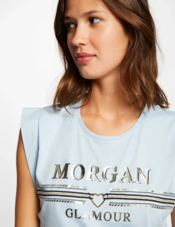 T-shirt Manches Courtes à Inscription Ciel Femme -Mode de Reve Magasin t shirt manches courtes a inscription ciel femme vue4 32536300883890302