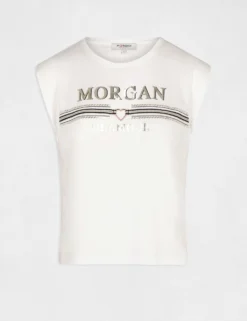 T-shirt Manches Courtes à Inscription Ecru Femme -Mode de Reve Magasin t shirt manches courtes a inscription ecru femme vue3 32536300883890201