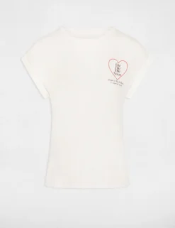 T-shirt Manches Courtes à Inscription Ecru Femme 8 T-shirt Manches Courtes à Inscription Ecru Femme -Mode de Reve Magasin t shirt manches courtes a inscription ecru femme vue3 32536300951700201