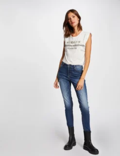 T-shirt Manches Courtes à Inscription Ecru Femme -Mode de Reve Magasin t shirt manches courtes a inscription ecru femme vue5 32536300883890201