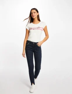 T-shirt Manches Courtes à Inscription Fuchsia Femme -Mode de Reve Magasin t shirt manches courtes a inscription fuchsia femme vue5 32536300923750506