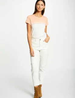 T-shirt Manches Courtes à Inscription Multico Femme -Mode de Reve Magasin t shirt manches courtes a inscription multico femme vue5 32536300939190900