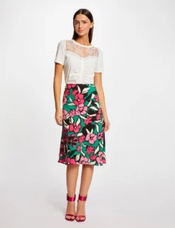 T-shirt Manches Courtes Avec Dentelle Ecru Femme -Mode de Reve Magasin t shirt manches courtes avec dentelle ecru femme vue5 32536300928590201