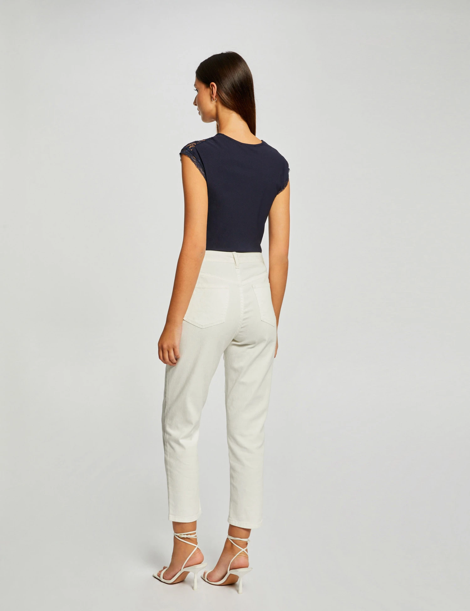 T-shirt Manches Courtes Avec Noeud Marine Femme 2 T-shirt Manches Courtes Avec Noeud Marine Femme – Image 2