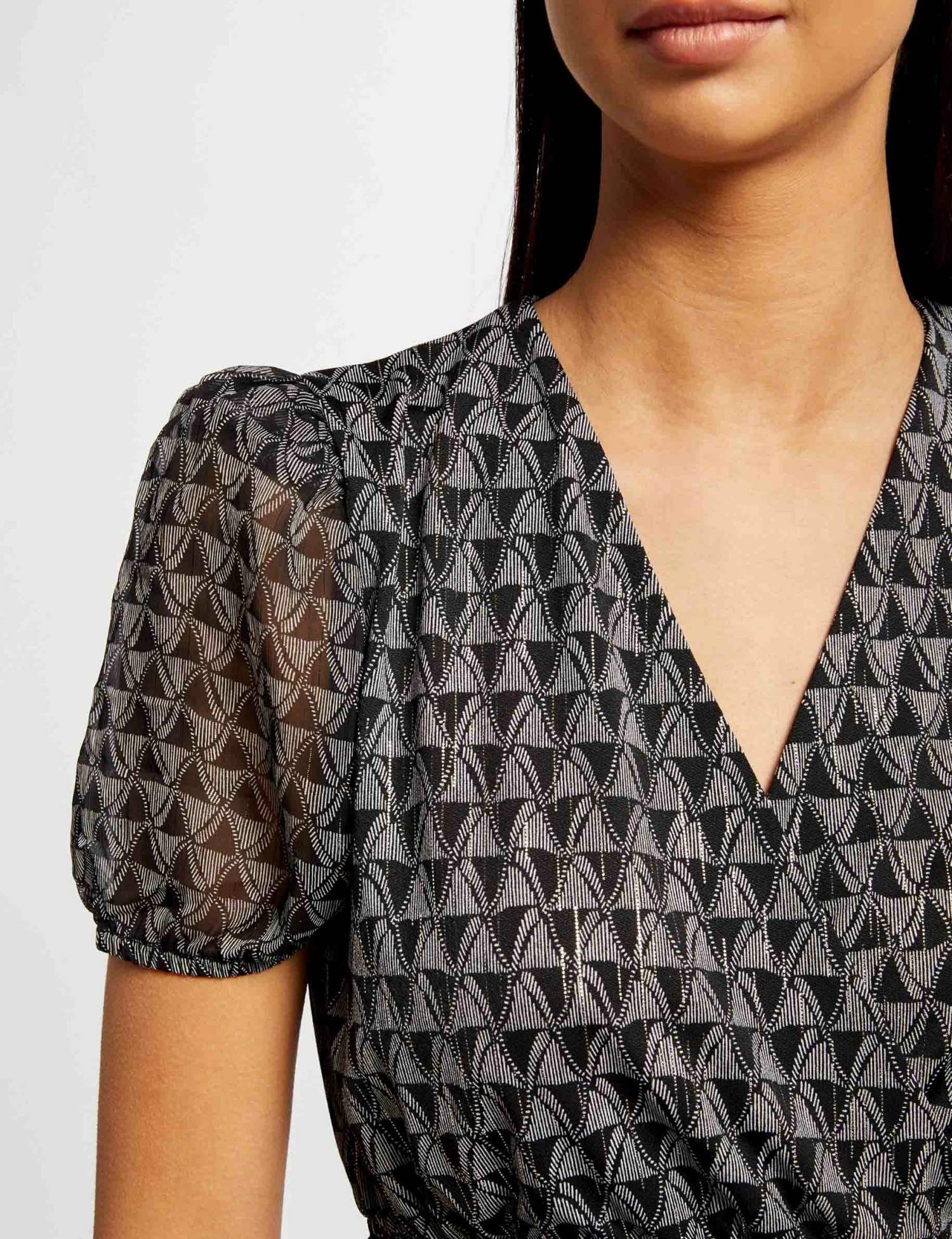 T-shirt Manches Courtes Ballons Imprimé Multico Femme 5 T-shirt Manches Courtes Ballons Imprimé Multico Femme – Image 5