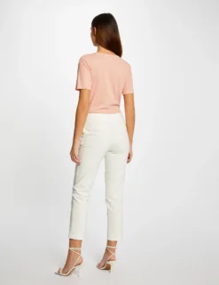 T-shirt Manches Courtes Col En V Rose Moyen Femme -Mode de Reve Magasin t shirt manches courtes col en v rose moyen femme vue2 32536300939110514