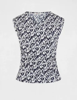 T-shirt Manches Courtes Imprimé Abstrait Multico Femme -Mode de Reve Magasin t shirt manches courtes imprime abstrait multico femme vue3 32536300965060900