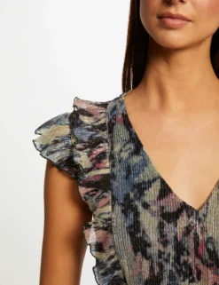 T-shirt Manches Courtes Imprimé Abstrait Multico Femme -Mode de Reve Magasin t shirt manches courtes imprime abstrait multico femme vue4 32536300945910900