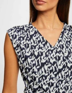 T-shirt Manches Courtes Imprimé Abstrait Multico Femme -Mode de Reve Magasin t shirt manches courtes imprime abstrait multico femme vue4 32536300965060900