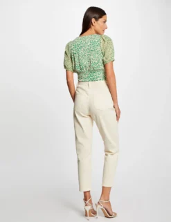 Mode de Reve Magasin -Mode de Reve Magasin t shirt manches courtes imprime abstrait vert femme vue2 32536300963850600