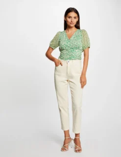 T-shirt Manches Courtes Imprimé Abstrait Vert Femme 7 T-shirt Manches Courtes Imprimé Abstrait Vert Femme -Mode de Reve Magasin t shirt manches courtes imprime abstrait vert femme vue5 32536300963850600