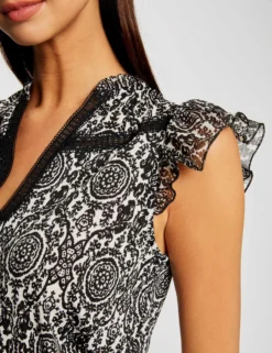 T-shirt Manches Courtes Imprimé Foulard Multico Femme 9 T-shirt Manches Courtes Imprimé Foulard Multico Femme -Mode de Reve Magasin t shirt manches courtes imprime foulard multico femme vue4 32536300954560900